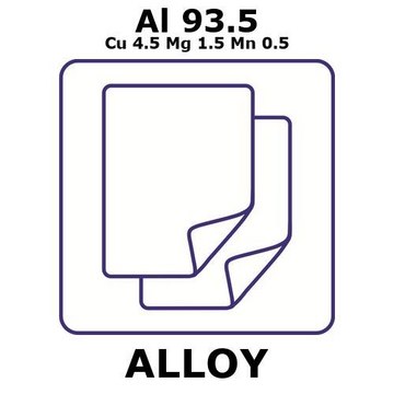 ALUMINIUM ALLOY 2024, FOIL,AL93.5%/CU 4&