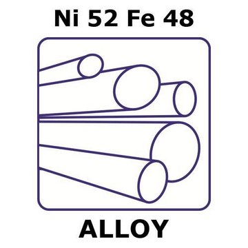NICKEL/IRON, ROD,NI52%/FE 48%, DIAMETER&