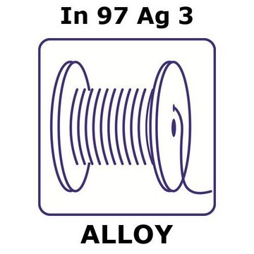INDIUM/SILVER, WIRE,IN97%/AG 3%, DIAMET&