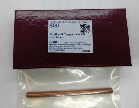 Unalloyed copper
