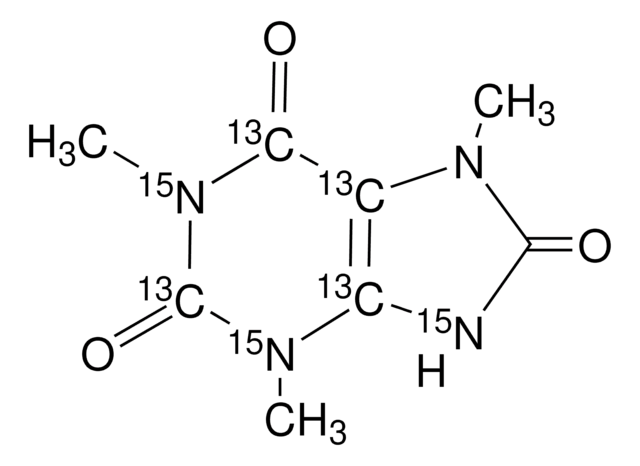 1,3,7-Trimethyluric acid-2,4,5,6-¹³C?-1,3,9-¹?N?