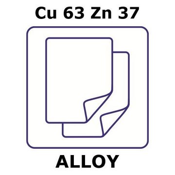 BRASS ALLOY, CU63ZN37, FOIL, 2M