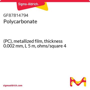 POLYCARBONATE, (PC), METALLIZED FILM, T&