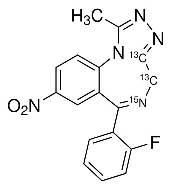 Flunitrazolam-¹³C?,¹?N solution