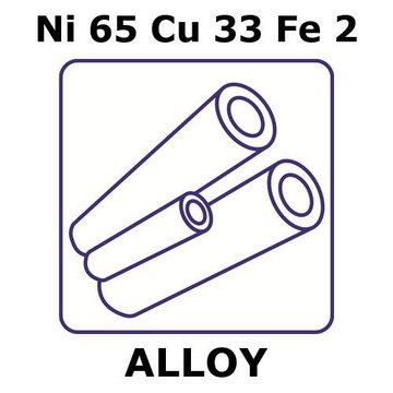 MONEL ALLOY 400, NI65CU33FE2, 100MM