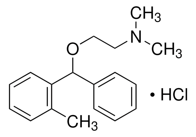 Orphenadrine for peak identification