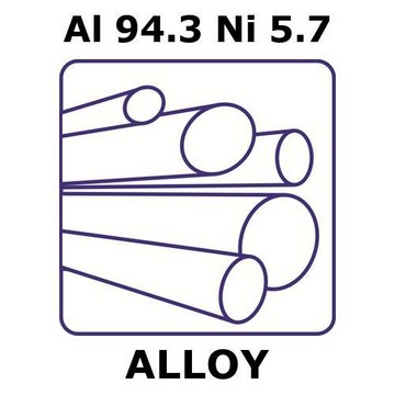 ALUMINUM-NICKEL ALLOY, AL94.3NI5.7, 500&