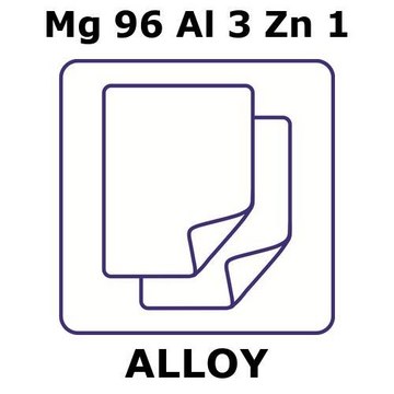 MAGNESIUM-ALUMINUM-ZINC ALLOY, MG96AL3Z&