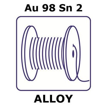 GOLD-TIN ALLOY, AU98SN2, 0.1M WIRE,