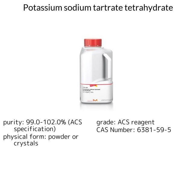 Potassium sodium tartrate tetrahydrate