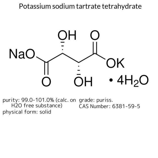 Potassium sodium tartrate tetrahydrate
