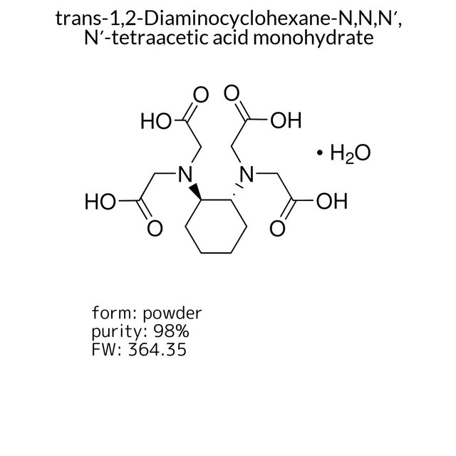 trans-1,2-Diaminocyclohexane-N,N,N?,N?-tetraacetic acid monohydrate