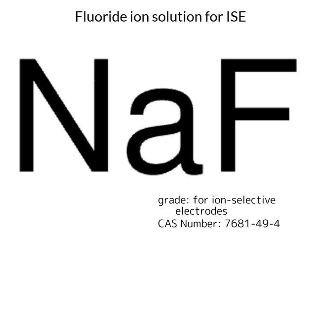 Fluoride ion solution for ISE
