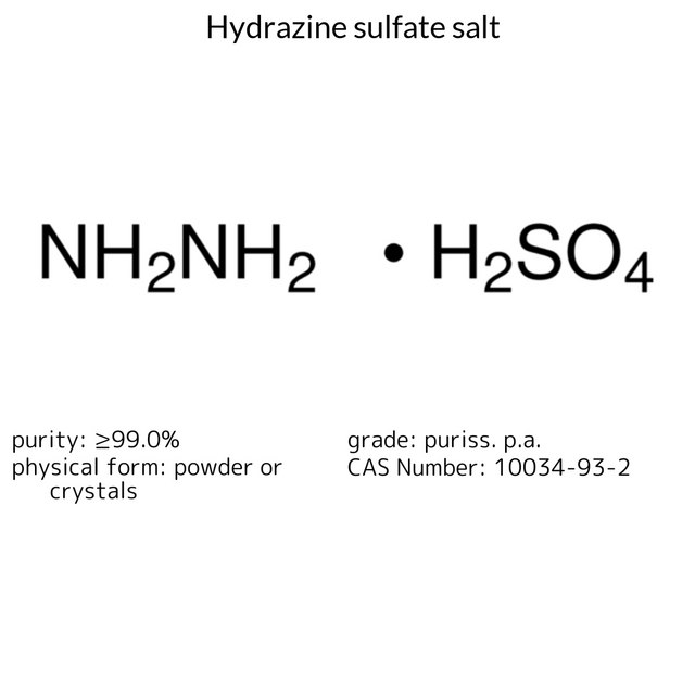 Hydrazine sulfate salt