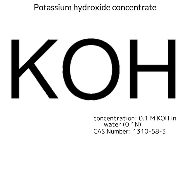 Potassium hydroxide concentrate