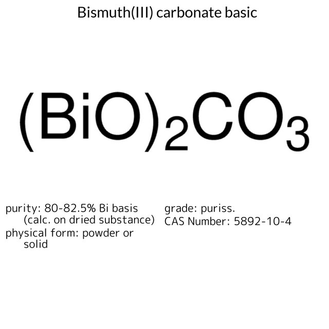 BISMUTH CARBONATE BASIC, EXTRA PURE,DAB,