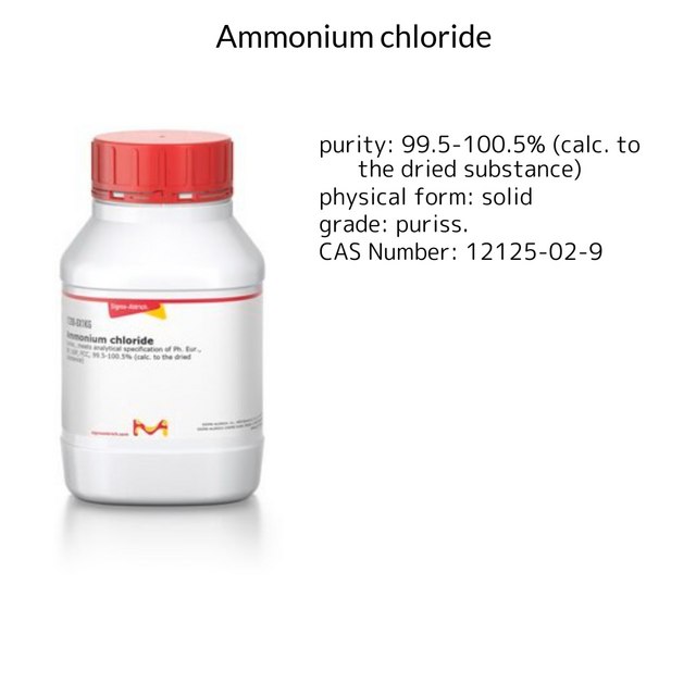 AMMONIUM CHLORIDE XTRA PURE, DAB,