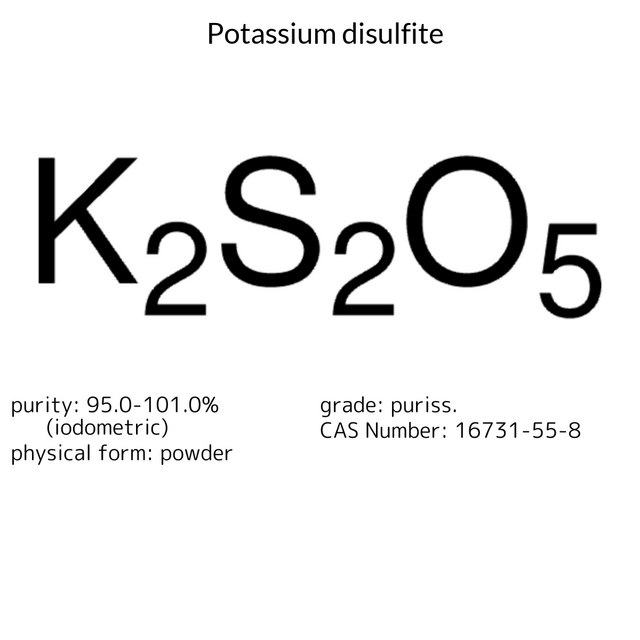POTASSIUM DISULFITE POWDER, EXTRA PURE,