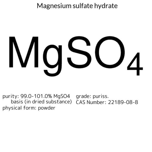 MAGNESIUM SULFATE HYDRATE, PURISS., DRI&