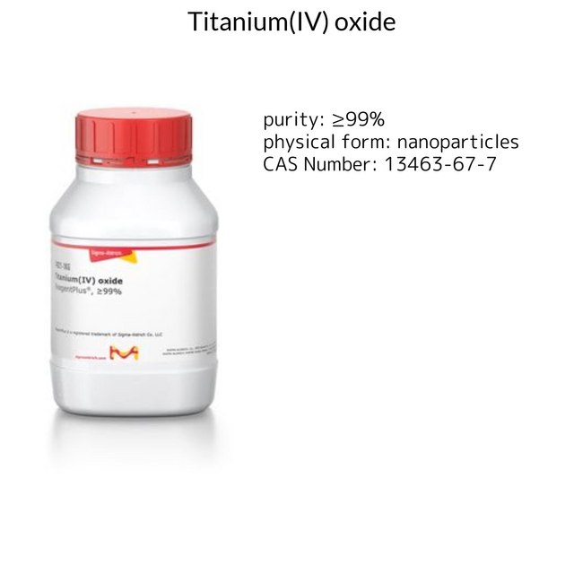 TITANIUM(IV) OXIDE, REAGENTPLUS(R), >=99