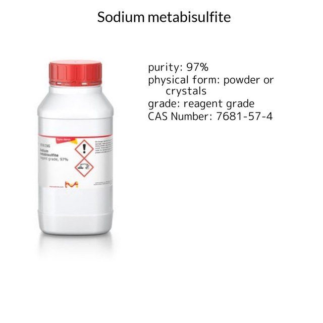 SODIUM METABISULFITE, REAGENT GRADE, 97%