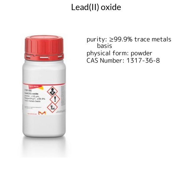 LEAD(II) OXIDE, POWDER, <10 MUM,