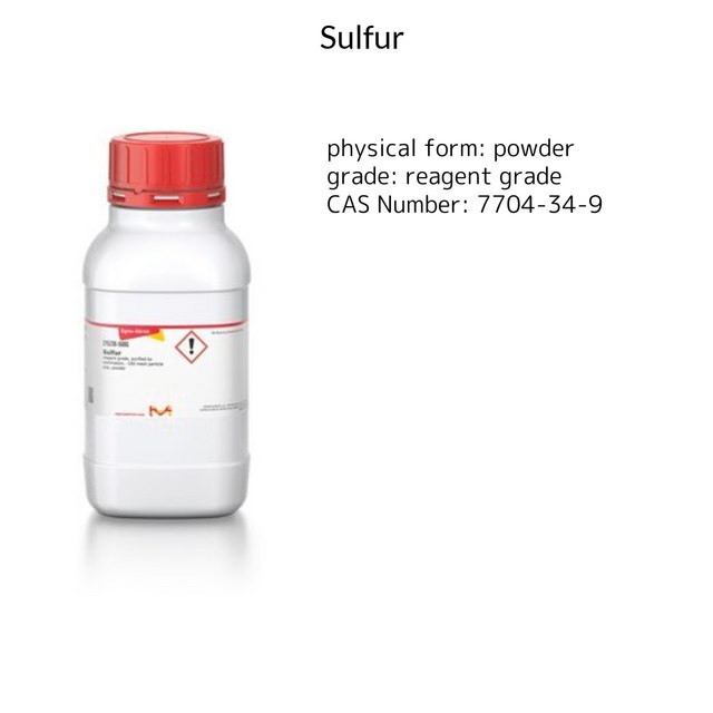 SULFUR, REAGENT GRADE, POWDER PURIFIED