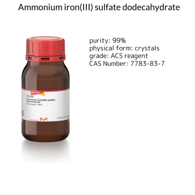 AMMONIUM IRON(III) SULFATE DODECAHYDRAT&