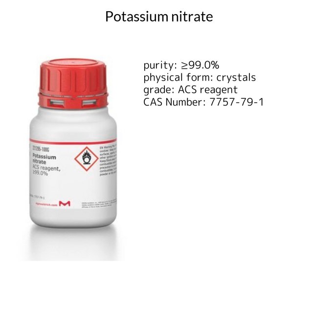 POTASSIUM NITRATE, 99+%, A.C.S. REAGENT
