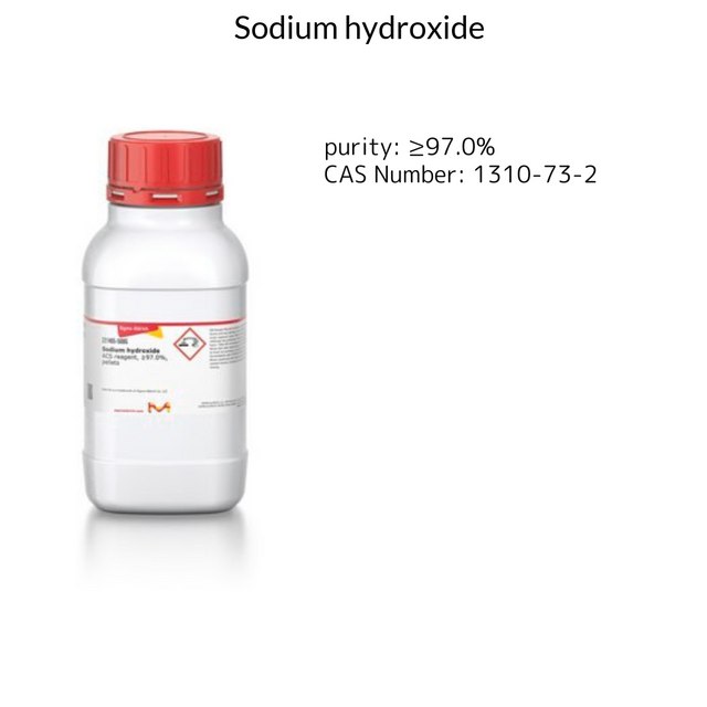 SODIUM HYDROXIDE, PELLETS, 97+%, A.C.S.&