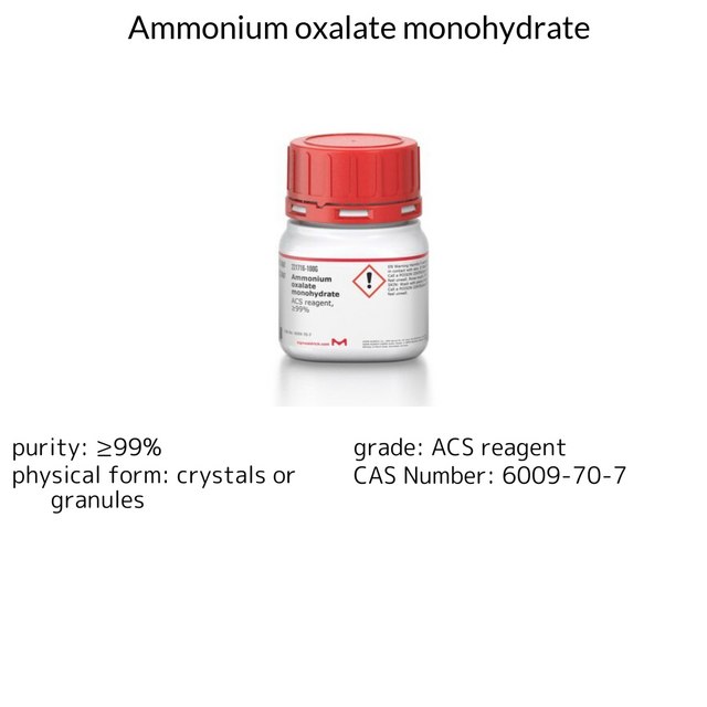 AMMONIUM OXALATE MONOHYDRATE, 99+%, A.C&