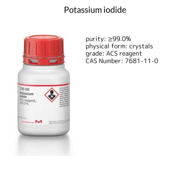 POTASSIUM IODIDE, 99+%, A.C.S. REAGENT