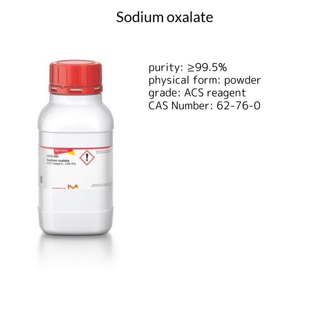 SODIUM OXALATE, 99.5+%, A.C.S. REAGENT
