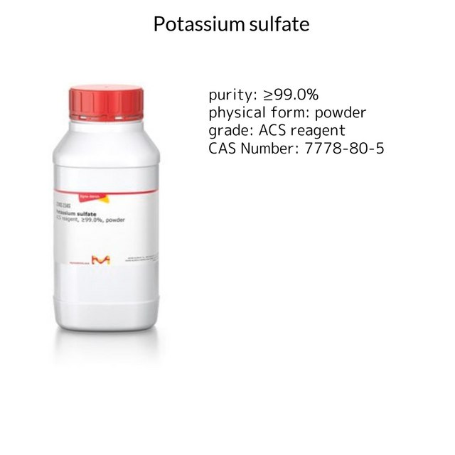 POTASSIUM SULFATE, POWDER, 99+%, A.C.S.&