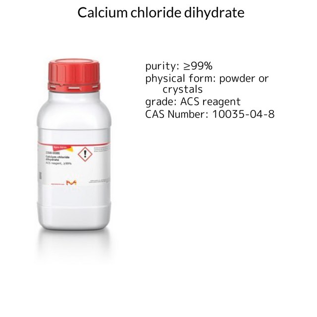 CALCIUM CHLORIDE DIHYDRATE, 99+%, A.C.S&