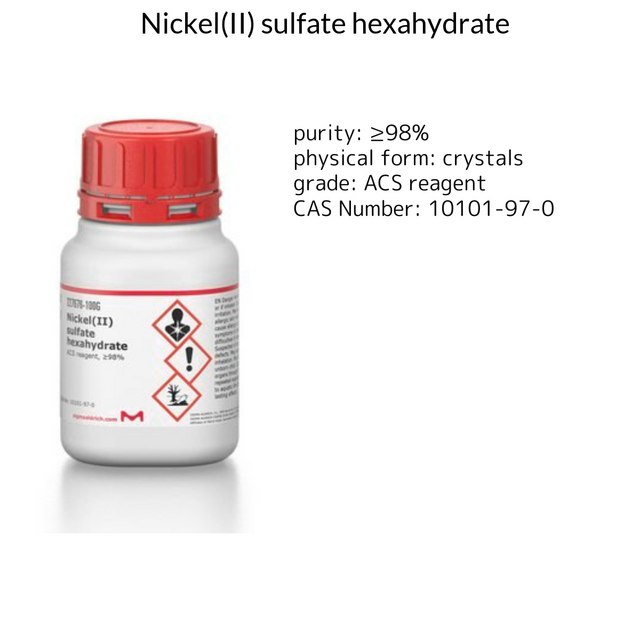 NICKEL(II) SULFATE HEXAHYDRATE, ACS REA&