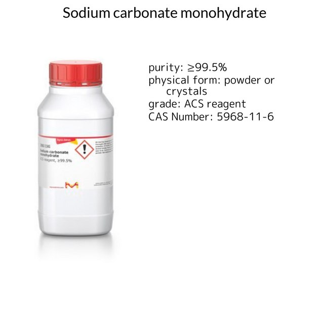 SODIUM CARBONATE MONOHYDRATE, 99.5%, &