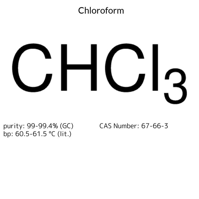 CHLOROFORM, CONTAINS ETHANOL AS STABILI