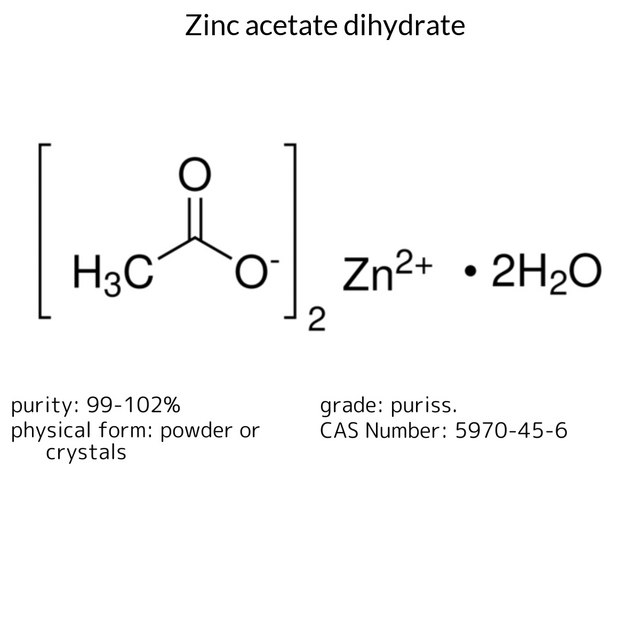 ZINC ACETATE DIHYDRATE PURISS., E