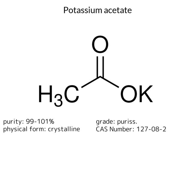 POTASSIUM ACETATE, PURISS., MEETS ANALY&