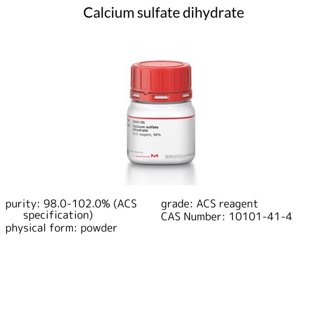 CALCIUM SULFATE DIHYDRATE, 98%, A.C.S.
