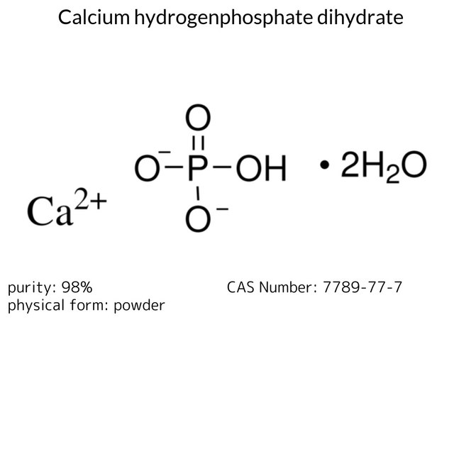 CALCIUM HYDROGENPHOSPHATE DIHYDRATE, 98%