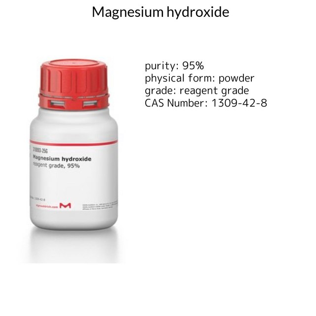 MAGNESIUM HYDROXIDE, REAGENT GRADE, 95%