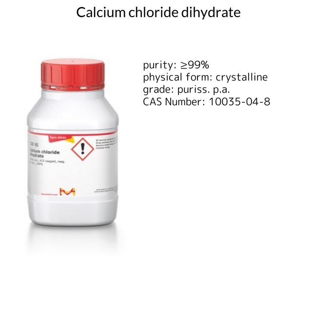 CALCIUM CHLORIDE-2-HYDRATE R. G., REAG.