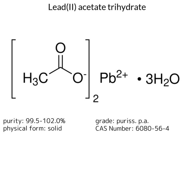 LEAD ACETATE-3-HYDRATE R. G., REAG.