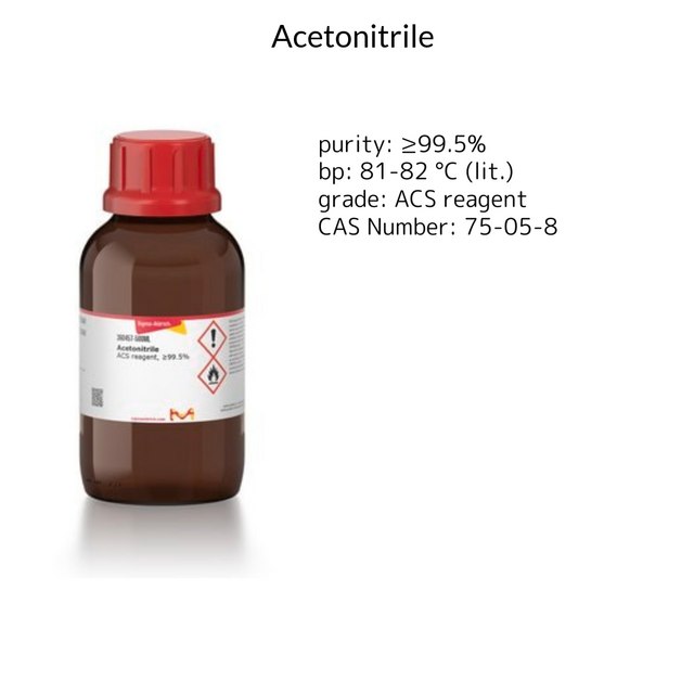 ACETONITRILE, ACS REAGENT, >=99.5%