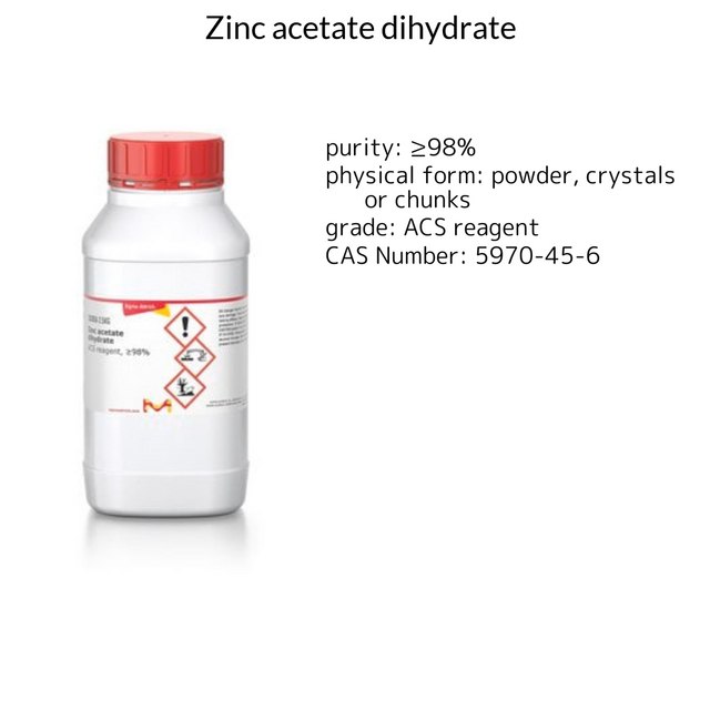 ZINC ACETATE DIHYDRATE, ACS REAGENT,