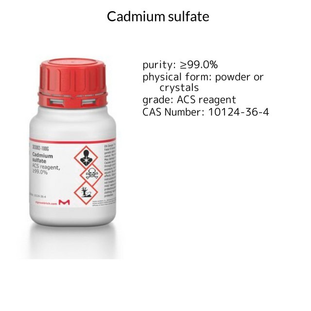 CADMIUM SULFATE, ACS REAGENT, >=99.0%