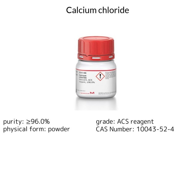 CALCIUM CHLORIDE, DESICCANT, ACS REAGEN&