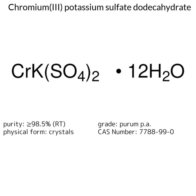 POTASSIUM CHROMIUM(III) SULFATE &